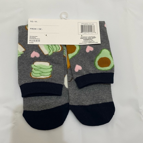 🥑Breakfast-Themed Women’s Socks | Avocado Toast & Egg | New with Tags🍞 - Picture 2 of 4